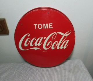 RARE Vintage 1961 Mexico Coca - Cola Coke Mexican Metal Serving Tray Sign 2