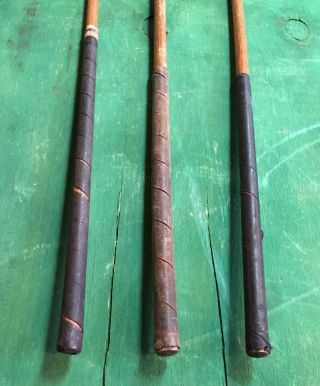 3 Antique GOLF CLUBS Irons HICKORY Shafts Putter Zenith Columbia Henry Morgan 3