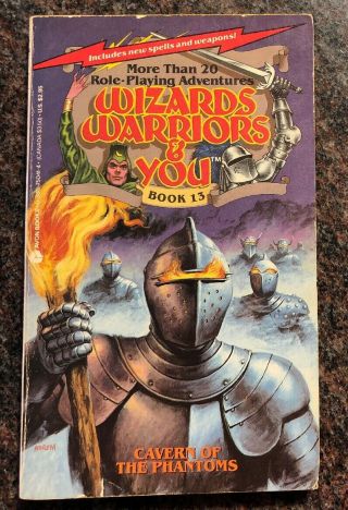 Wizards Warriors & You 13 Caverns Of The Phantoms Rare First Printing 1986 D&d