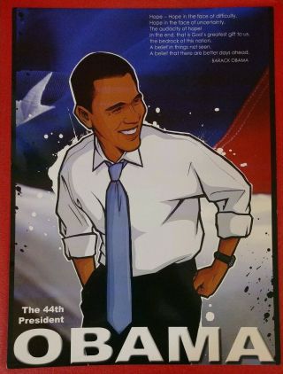 2008 Barack Obama The 44th President Obama Poster Very Rare Only One On Ebay