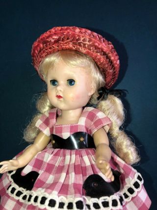 Vintage Vogue Ginny Doll In Her Medford Tagged Whale Dress
