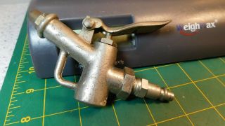 Vintage Rare Odd Shaped Brandfield Inc.  N.  Y.  Hand - Held Air Blow Gun Brass Tip