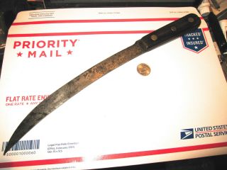 Antique High Carbon Steel Butcher Knife In Good Antique 5 3/4 " Long