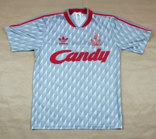 Liverpool 1989 1991 Away Shirt Ultra Rare Adidas Candy (s)