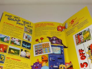 Pokemon Snap Brochure Nintendo 64 N64 Employee Store Display Promo RARE 2