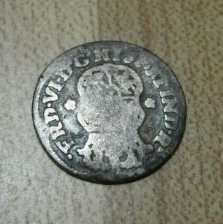Rare 1752 Spanish Mexico 1 Real Silver Coin Mexican Colonial