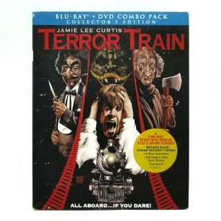 Terror Train (1980) Very Good Blu - Ray,  Dvd W/ Slipcover Scream Factory,  Rare