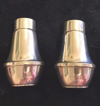 Antique Weighted Sterling Silver Salt And Pepper Shaker Set By Duchin Creation