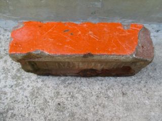 Antique Vintage Rare Claycraft Dark Marigold Orange Glazed Brick