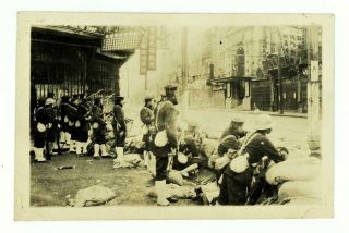 Chinese Army Soldiers In Shanghai China At Odeon Theatre Orig 1932 Photo - Rare