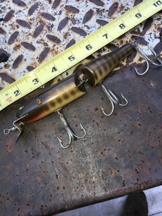 Giant Creek Chub Pikie Wooden Jointed Musky Fishing Lure