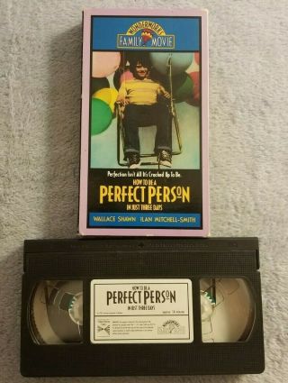 How To Be A Perfect Person In Just Three Days (1983) - Vhs Movie - Comedy - Rare