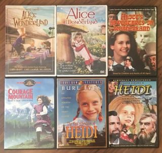 Alice In Wonderland Heidi Family Classics Rare Courage Mountain