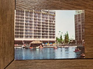 Disneyland Hotel Rare Lake View Vintage Post Card