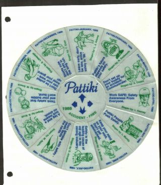 Rare Wheel Set Of 13 Pattiki Coal Co.  Coal Mining Stickers 481