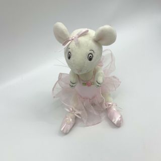 American Girl Angelina Ballerina Doll 9 " Plush Posable Mouse Pink Dress