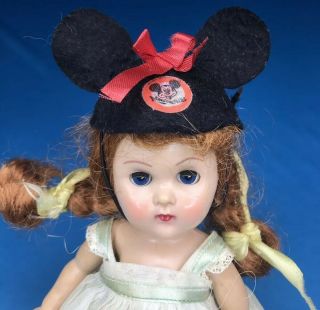 Vintage Ginger Doll Mickey Mouse Ears Hat For Vogue Ginny,  Barbie,  Skipper?