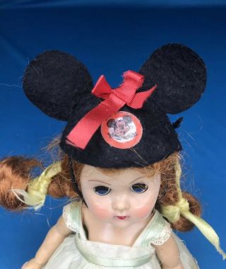 Vintage Ginger Doll Mickey Mouse EARS hat for Vogue Ginny,  Barbie,  Skipper? 2
