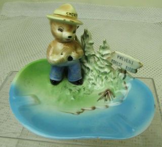 Rare Vintage Norcrest Smokey The Bear With Shovel Coin Bank Made In Japan.