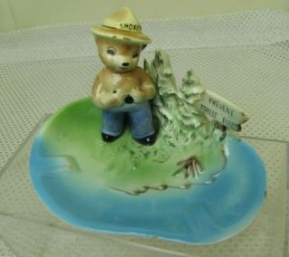 RARE Vintage Norcrest Smokey the Bear With Shovel Coin Bank Made in Japan. 2