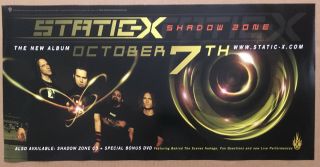 Static X Rare 2003 Promo Poster W/ Release Date For Shadow Cd 24x12 Usa