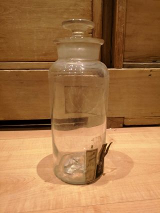 Antique Crosthwaite ' s St Marys ON Wyeth Apothecary Glass Bottle Jar Pot Iodide 3