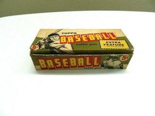 1961 Topps Baseball Card Empty Box 5 Cent Ex / Ex,  Very Rare