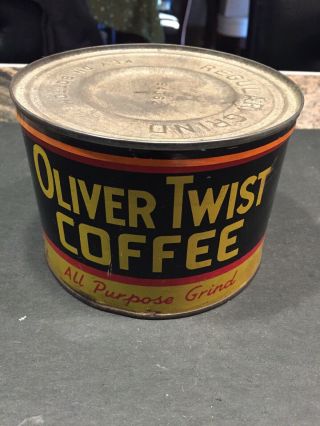 Rare 1930’s Oliver Twist Coffee Can
