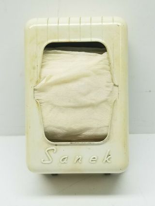 Vintage Sanek Barbershop Neck Strip Dispenser Rare