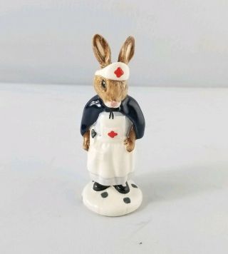 Royal Doulton Bunnykins Nurse Db74 Red Cross Rare Retired Figurine
