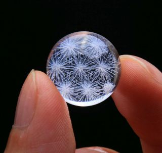 7.  6g Find Rare Natural Pretty Snowflake Phantom Quartz Crystal Sphere Ball41