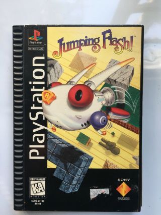 Jumping Flash Playstation 1 Ps1 Long Box Complete Rare
