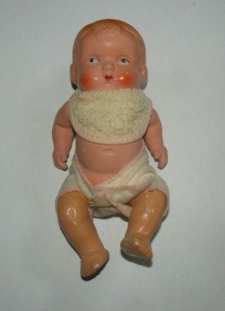 Vintage Porcelain 7 " Baby Doll Made In Japan