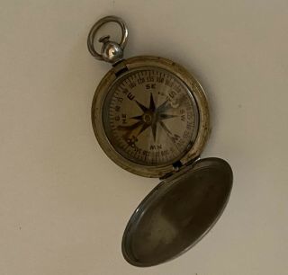 Rare Vintage WWII WITTNAUER U.  S.  Military Compass US 3