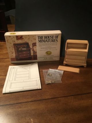 Vintage 1977 The House Of Minatures Chippendale Desk 1750 - 1790