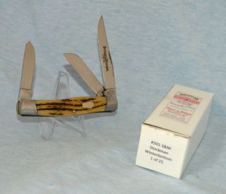 Rare Schatt & Morgan Winterbottom Stockman Knife 1 Of 25 " Near " In Case /bo