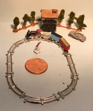 1:12 Scale,  Dollhouse Miniature Toy Trains and other metal toys. 2