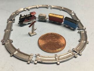 1:12 Scale,  Dollhouse Miniature Toy Trains and other metal toys. 3