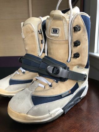Burton Ruler Step In Snowboarding Boots Mens Size 10 Tan/faux Suede - Rare Find