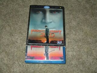 3d Movie Blu Ray Fright Night W/rare Lenticular Sleeve