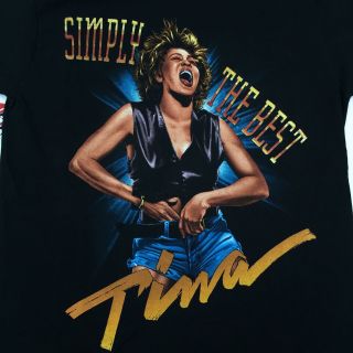 Vintage 1993 Tina Turner Whats Love? Tour T - Shirt Size L Large 90 