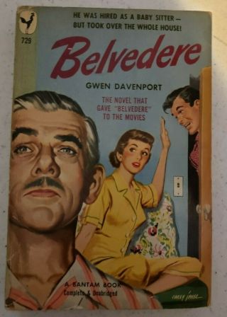 Belvedere Gwen Davenport Movie - Tie In Rare Pb