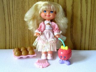 Cherry Merry Muffin Doll Series 1 1988 Mattel Muffins,  Comb,  Apple Friend Ex.
