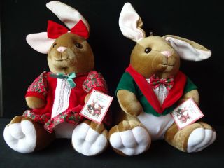 Large Vintage 1996 Target Dayton Hudson Mr & Mrs Velveteen Rabbit Plush