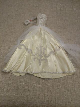 Vintage Barbie Doll Cinderella 872 Dress Gowns Yellow Satin Vintage 1960 
