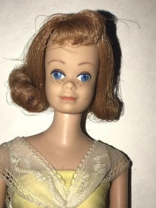 Vintage Mattel Midge Doll 1962 - 1963 Titian Hair Straight Leg 860 Orange Blossom