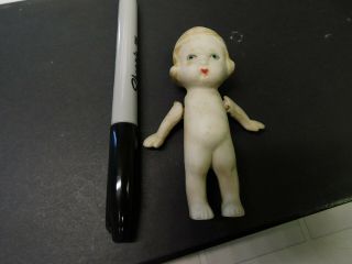 Vintage Dollhouse Miniature Porcelain Doll 3 " Japan Parts To Fix Other Dolls