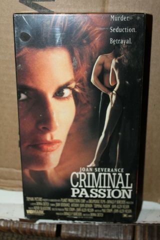 Vintage Vhs 1993 Criminal Passion Erotic Thriller Joan Severance Rare