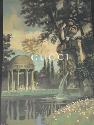 Authentic & Rare Gucci Gazebo/lilies Gift Or Shopping Bag