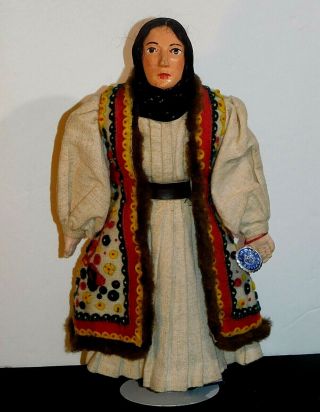 Rare Vintage 1939 N.  Y.  Worlds Fair International Ethnic Yugoslavia 11 " Doll 2